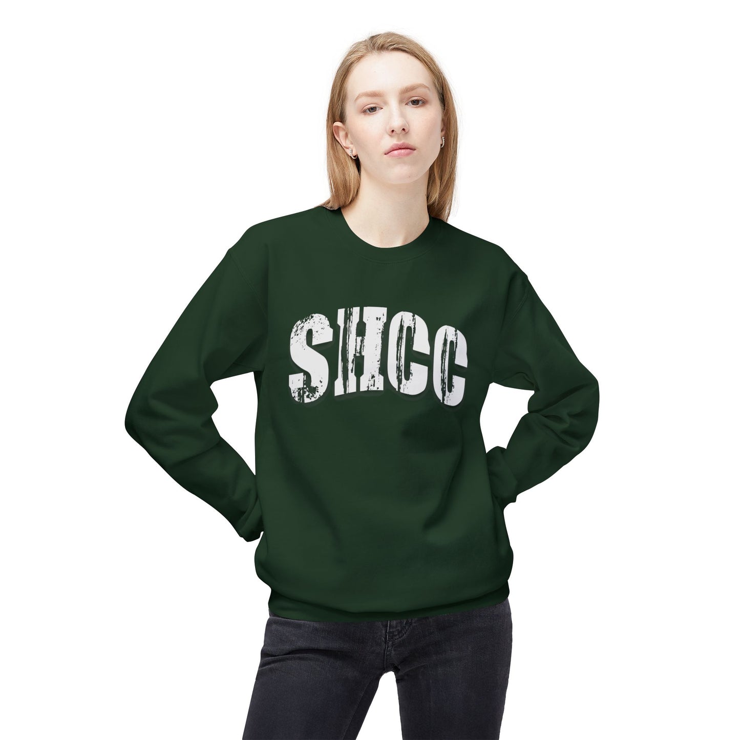 SHCC Distressed Vintage Logo Crewneck Sweatshirt