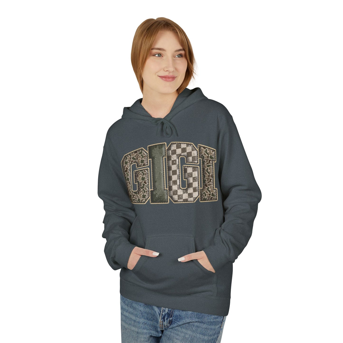 GIGI Camo Print Hoodie