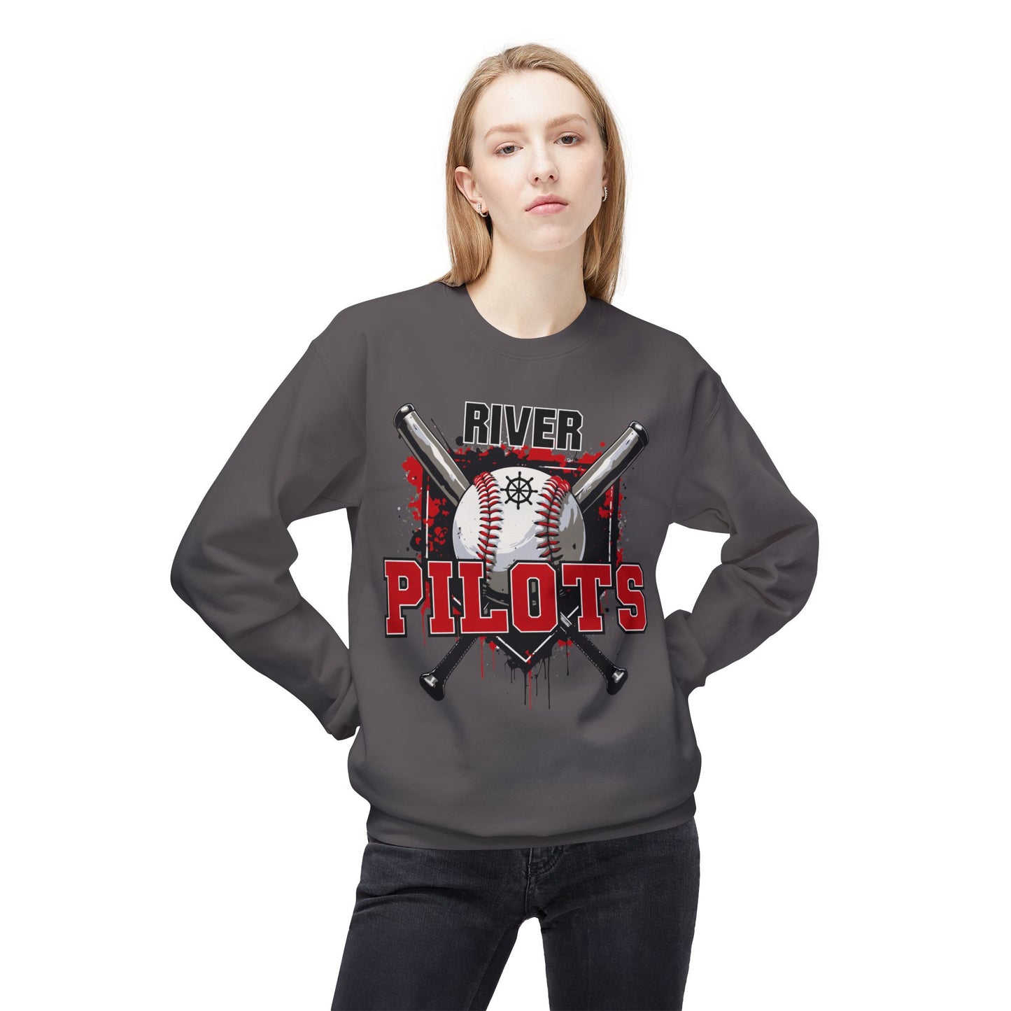 River Baseball 2 Crewneck Sweatshirt