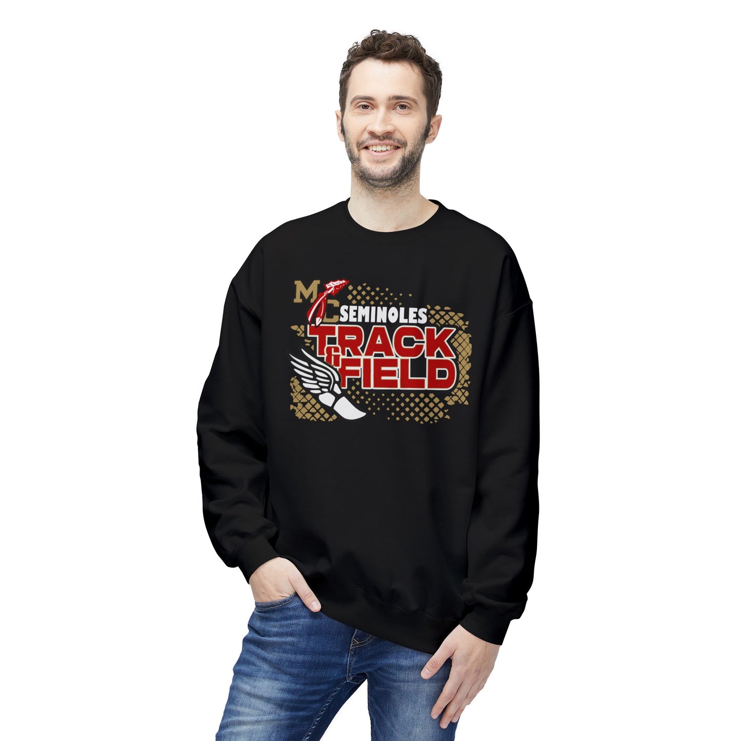 Seminoles Track & Field Crewneck Sweatshirt - Black