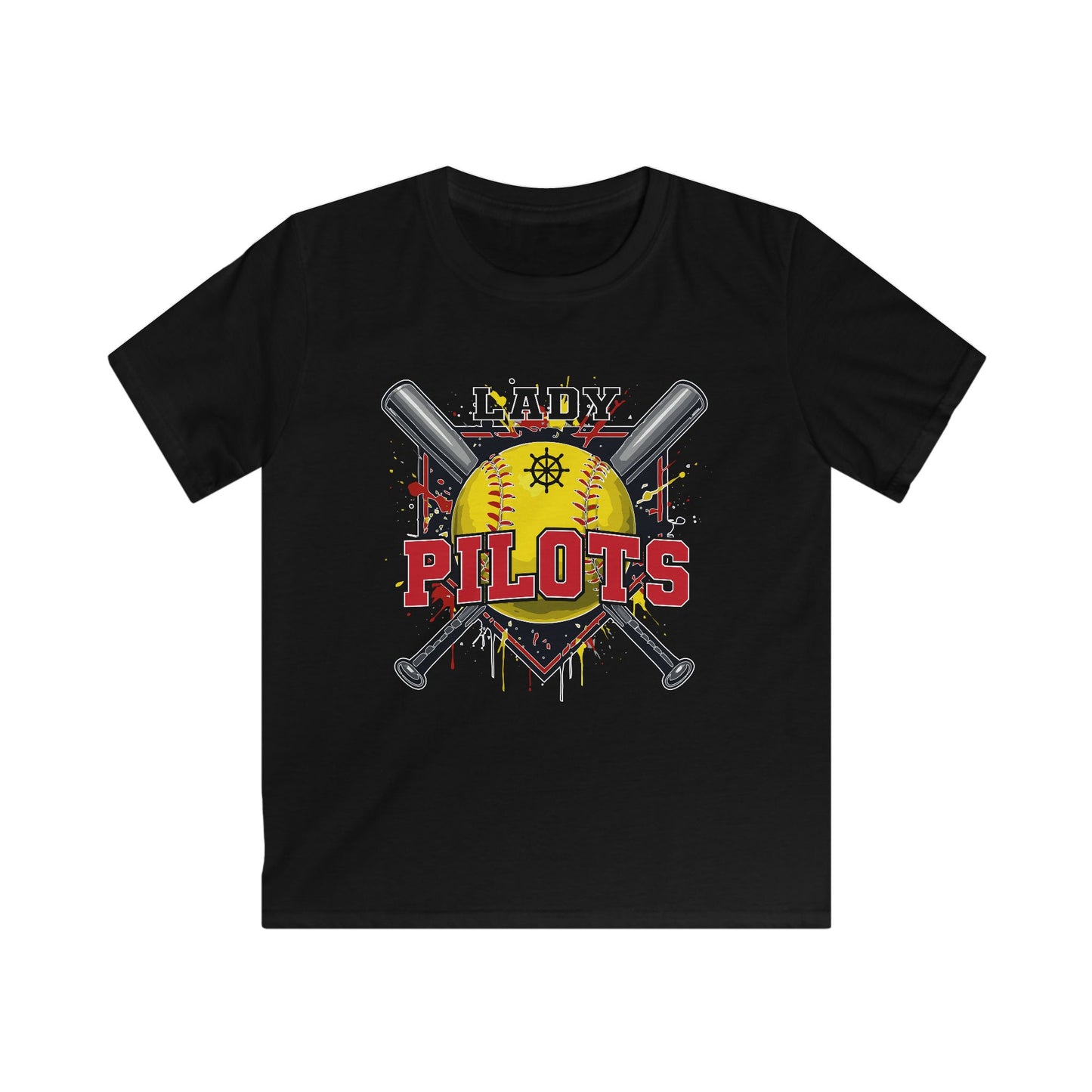 River Lady Pilots Softball 2 Youth Tee