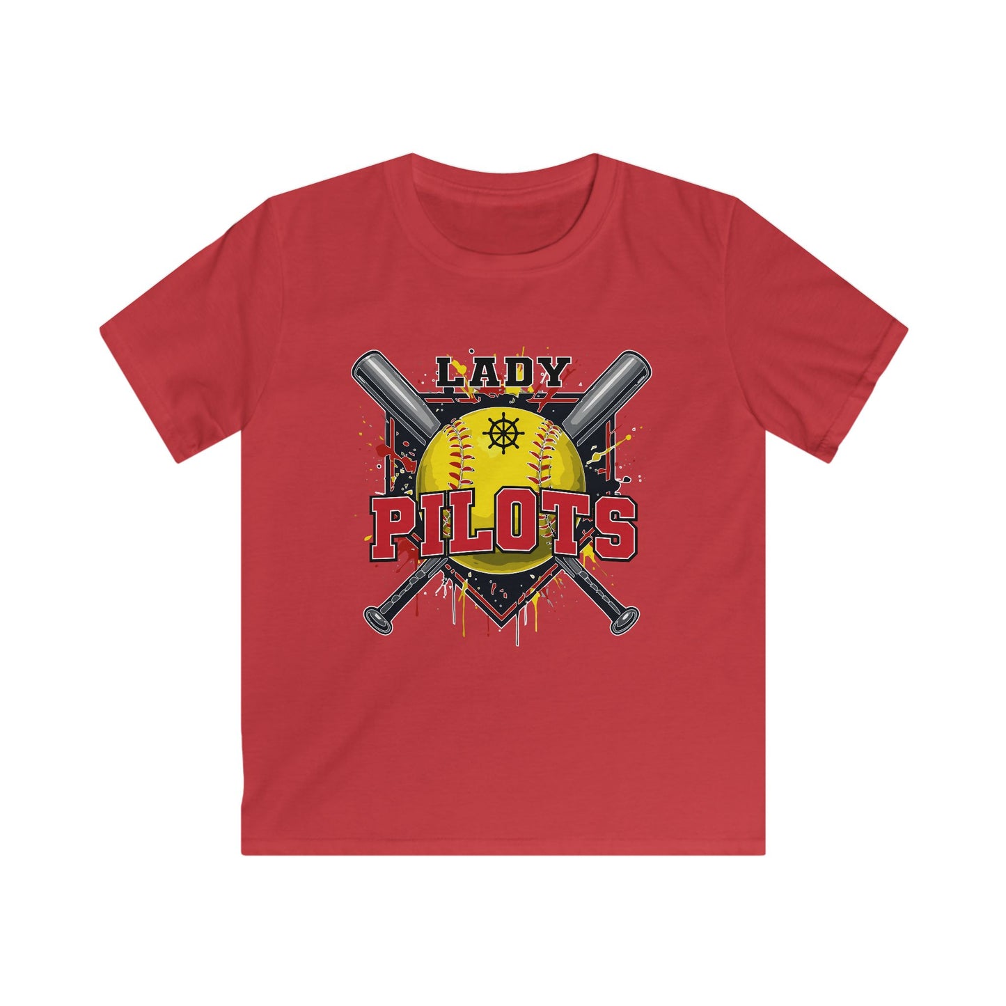 River Lady Pilots Softball 2 Youth Tee