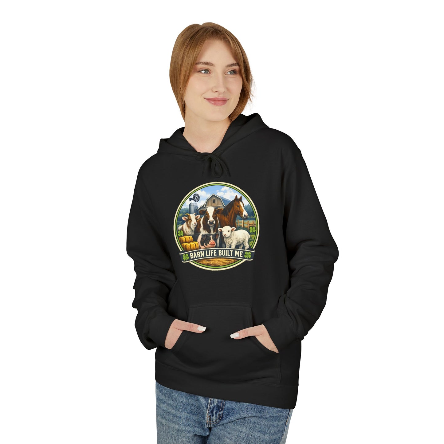 BARN LIFE BUILT ME - Large Animals - Hoodie
