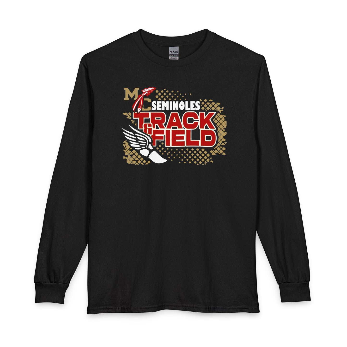 Seminoles Track & Field Long Sleeve Shirt - Black