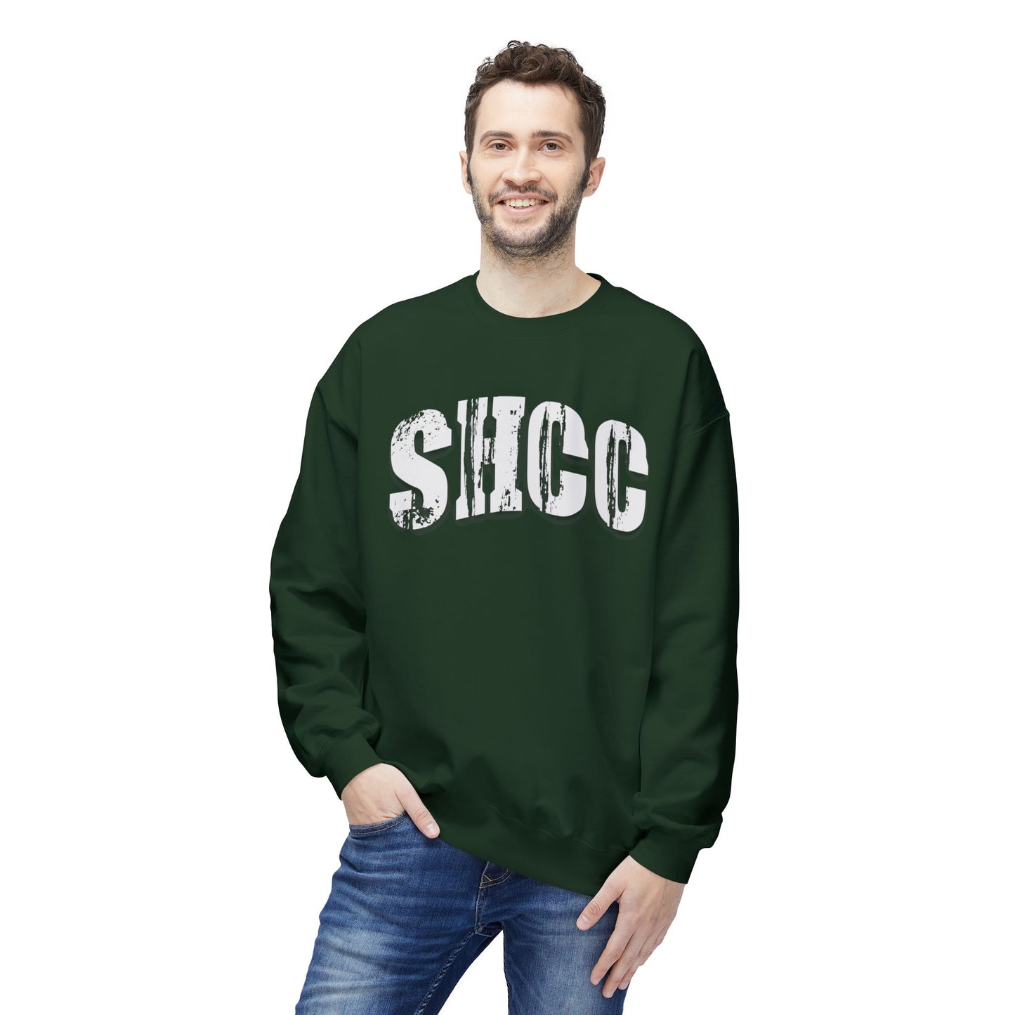 SHCC Distressed Vintage Logo Crewneck Sweatshirt