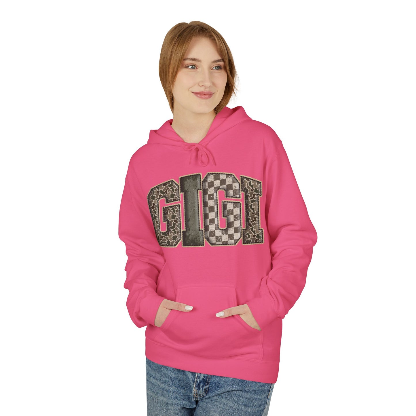 GIGI Camo Print Hoodie