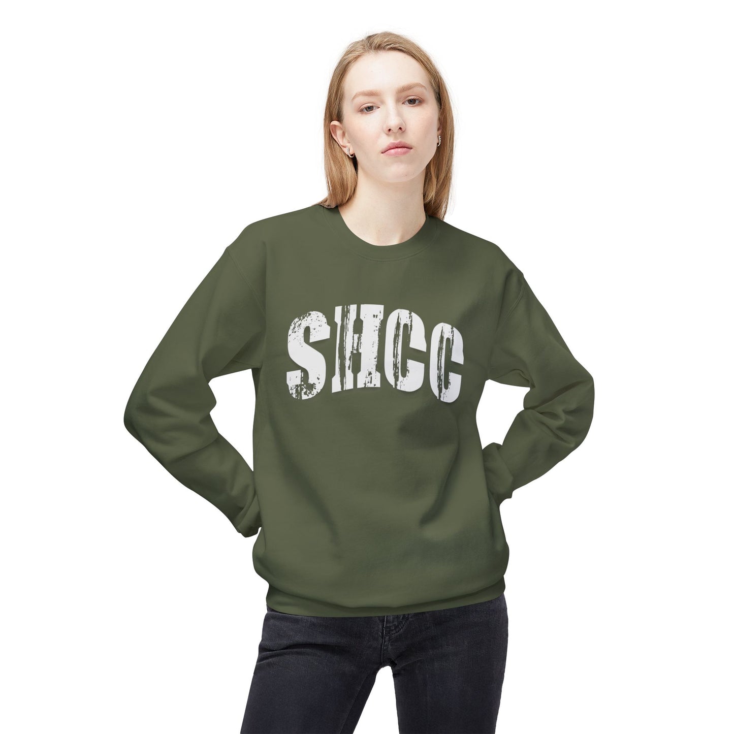 SHCC Distressed Vintage Logo Crewneck Sweatshirt