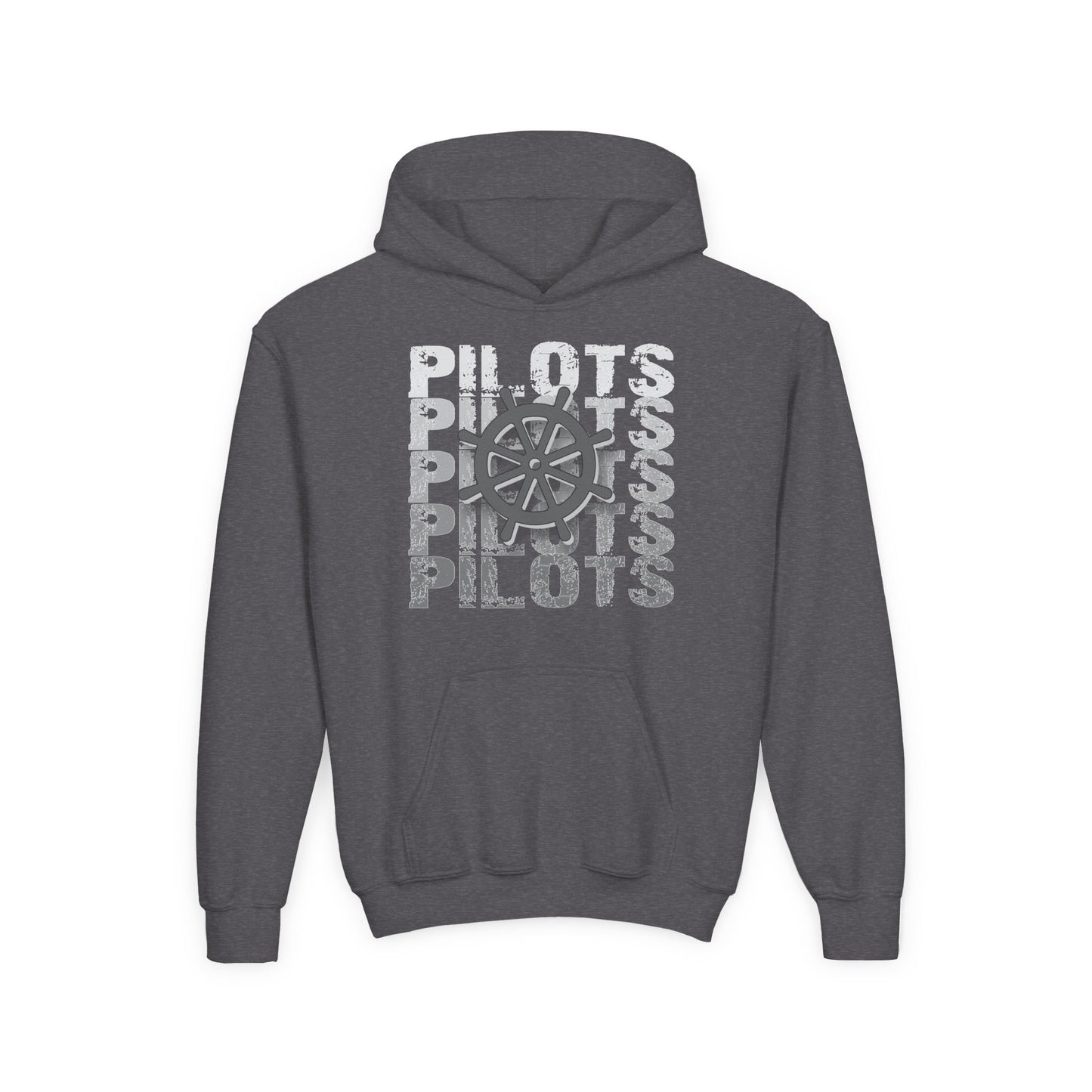 Pilots Stacked Wheel Youth Hoodie