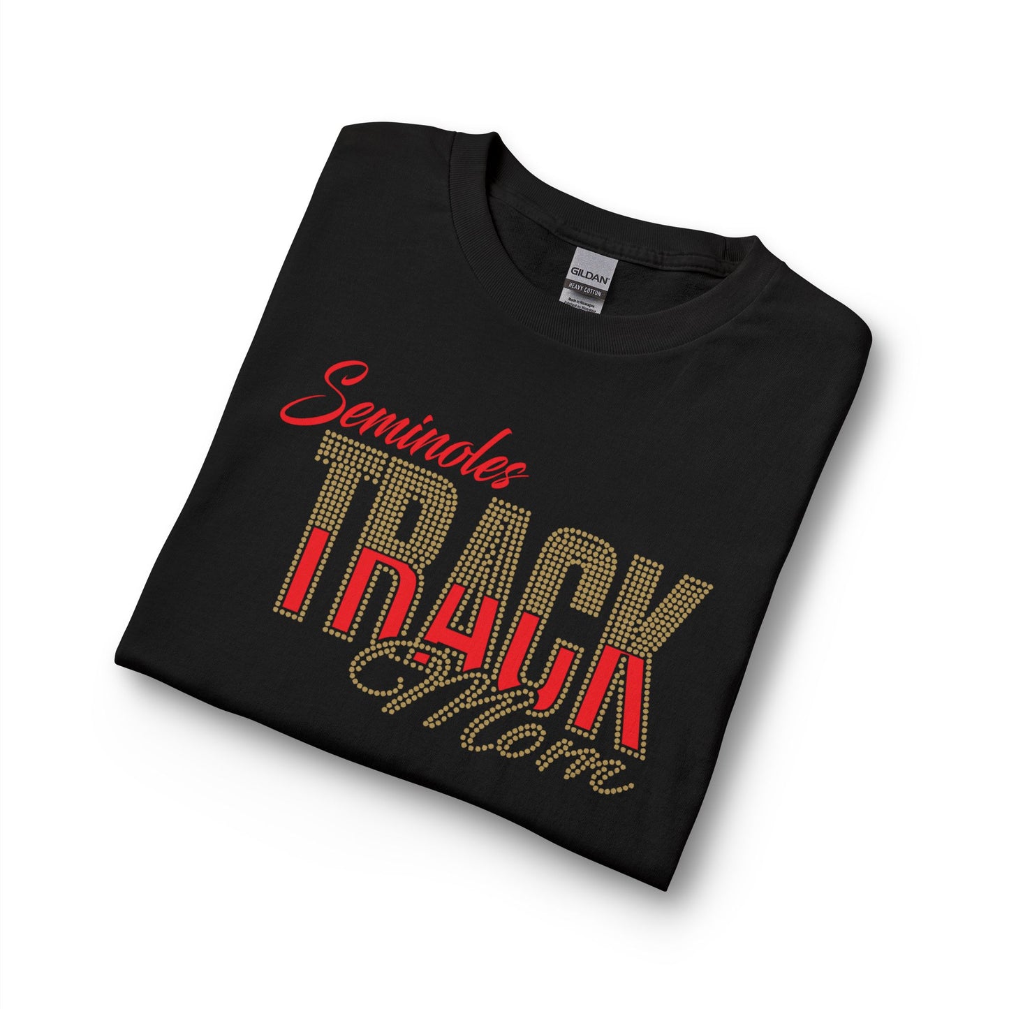 Seminoles Track Mom Long Sleeve Tee - Rhinestones & Glitter Vinyl