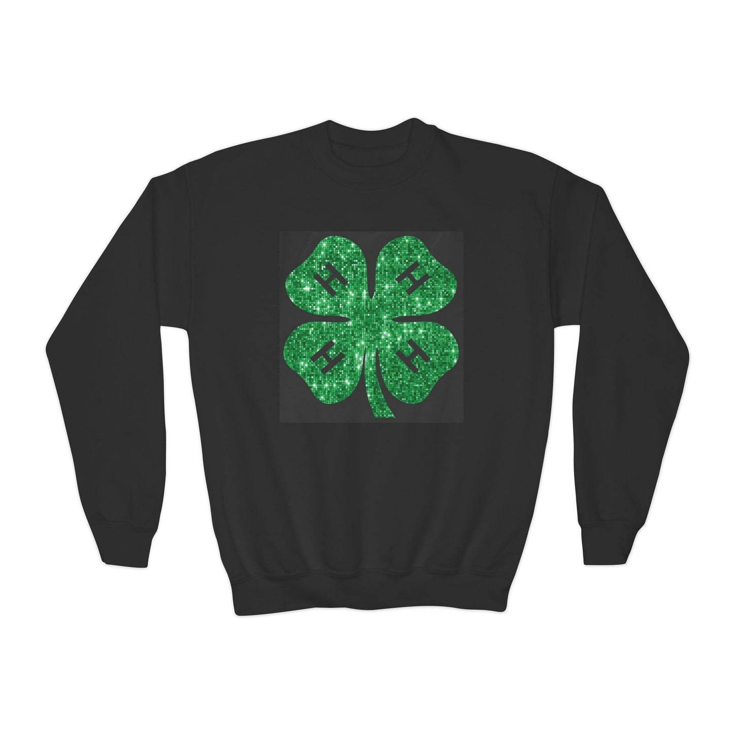 4-H GLITTER  - Youth Crewneck Sweatshirt