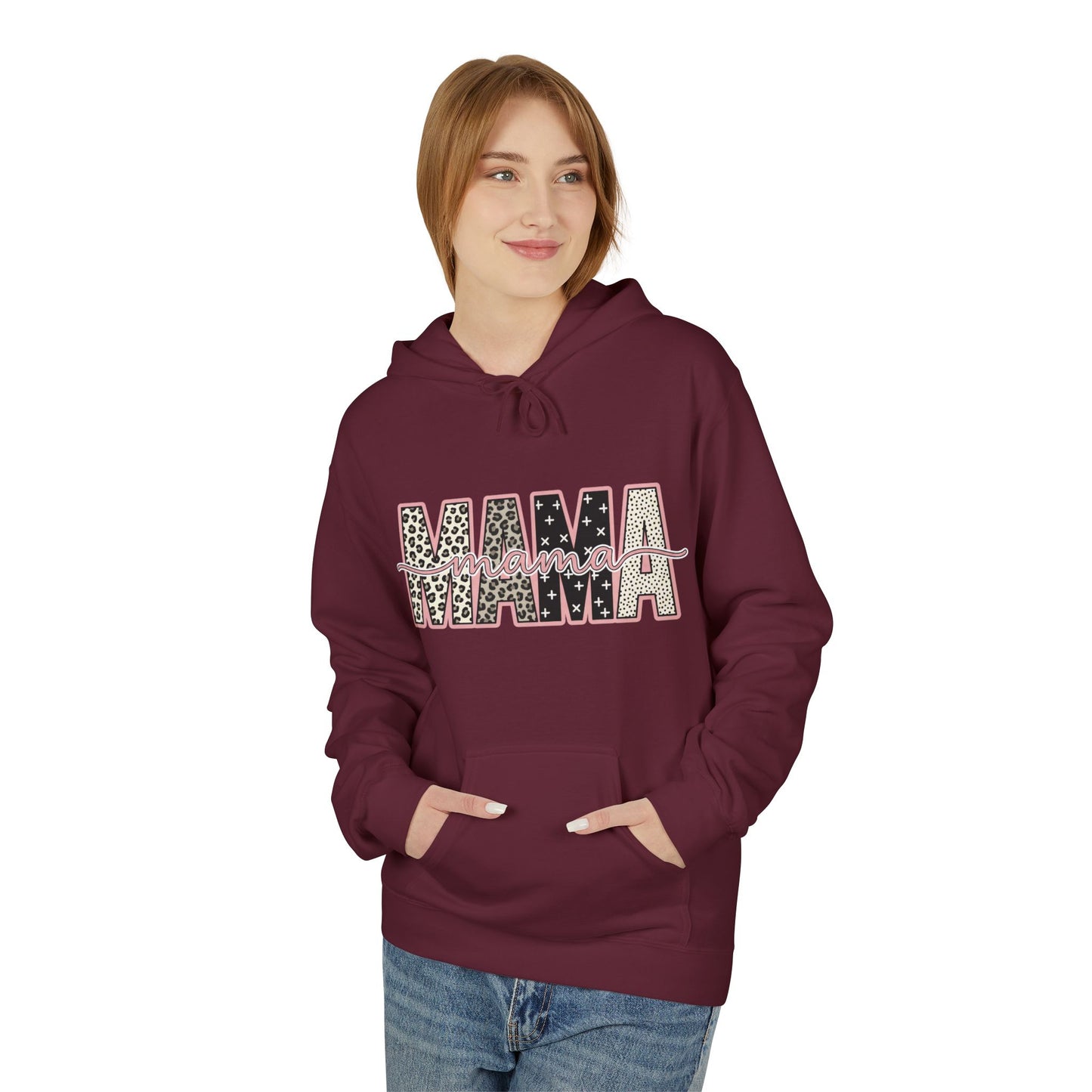 MAMA Leopard Print Hoodie