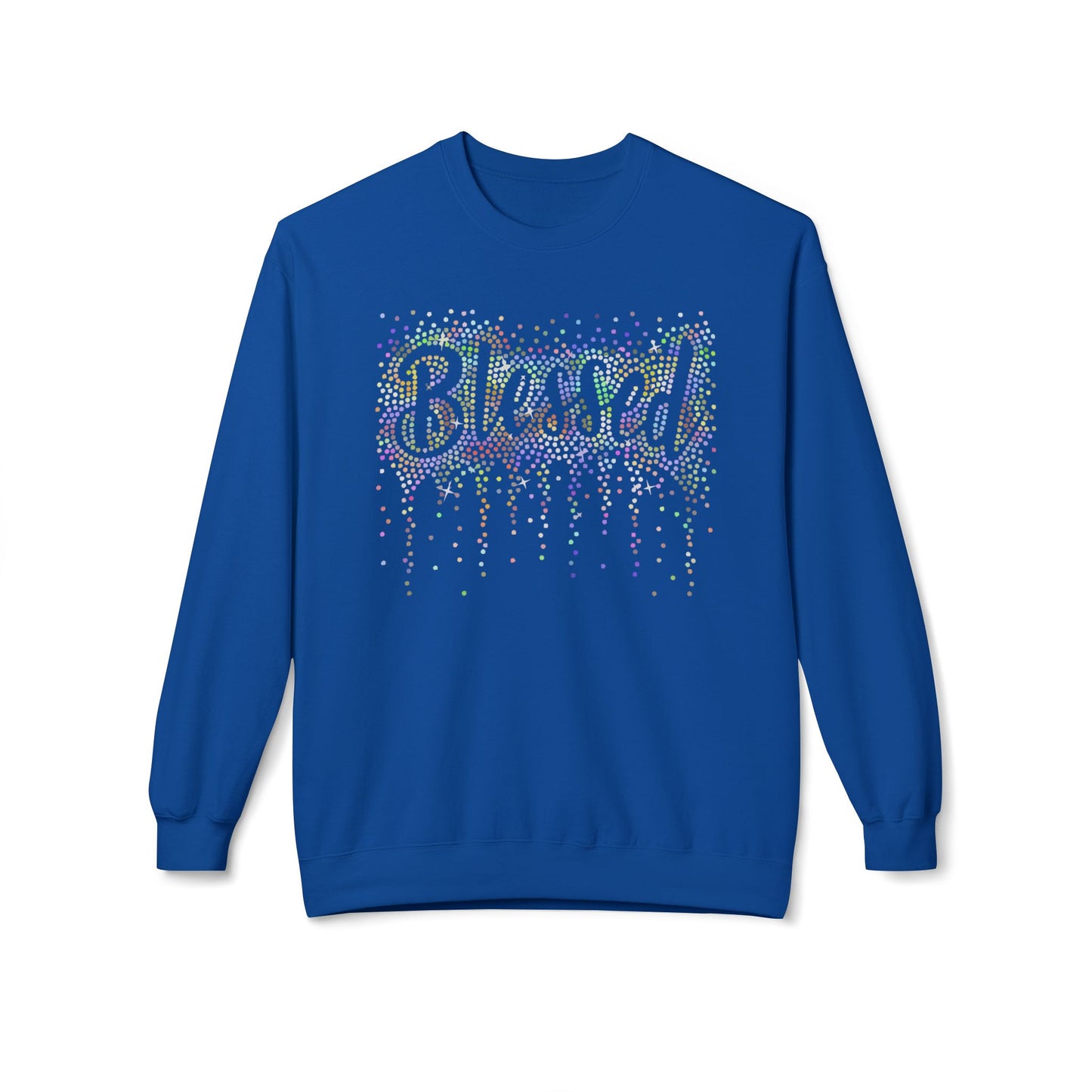 BLESSED - Holographic Rhinestones