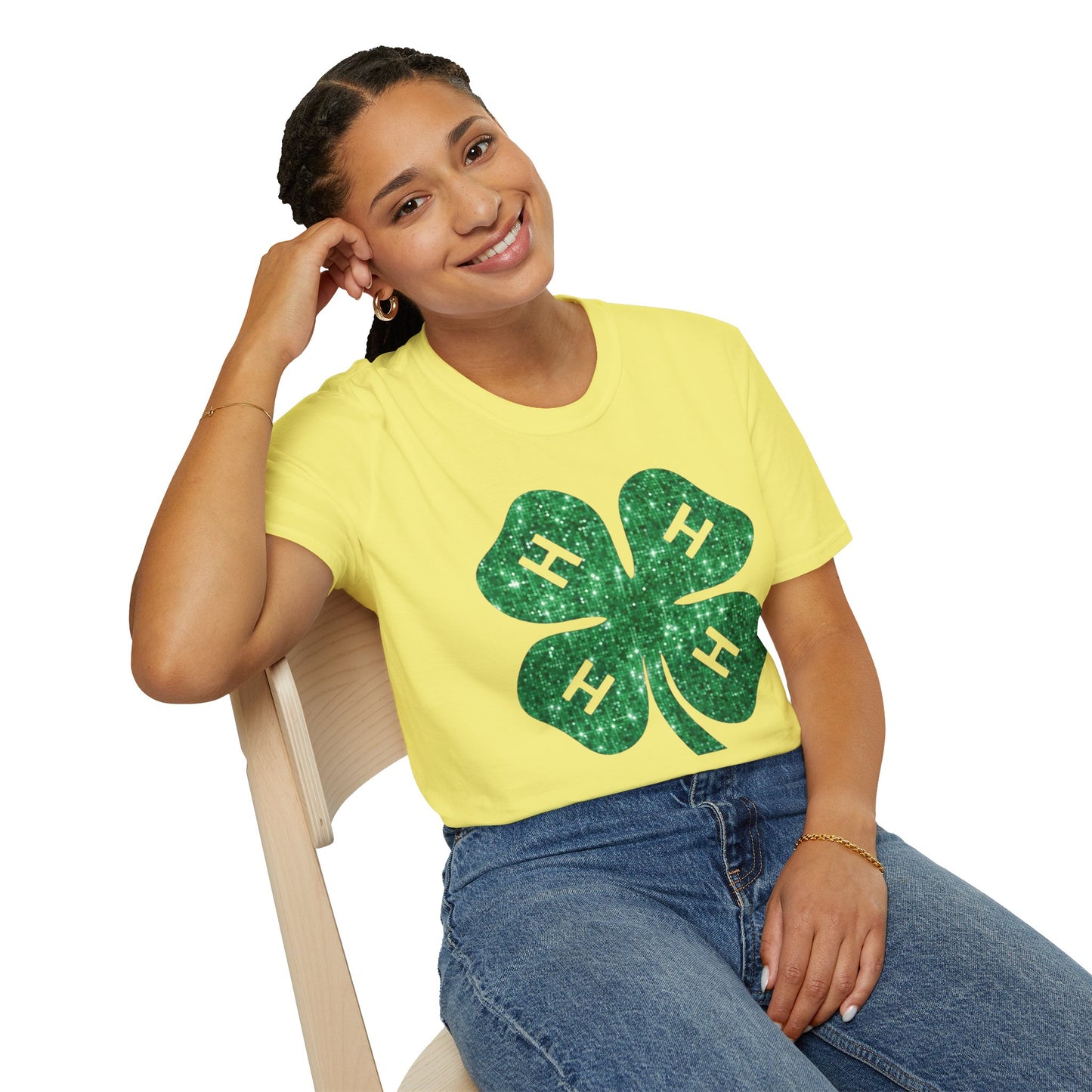 4-H GLITTER - Unisex T-Shirt