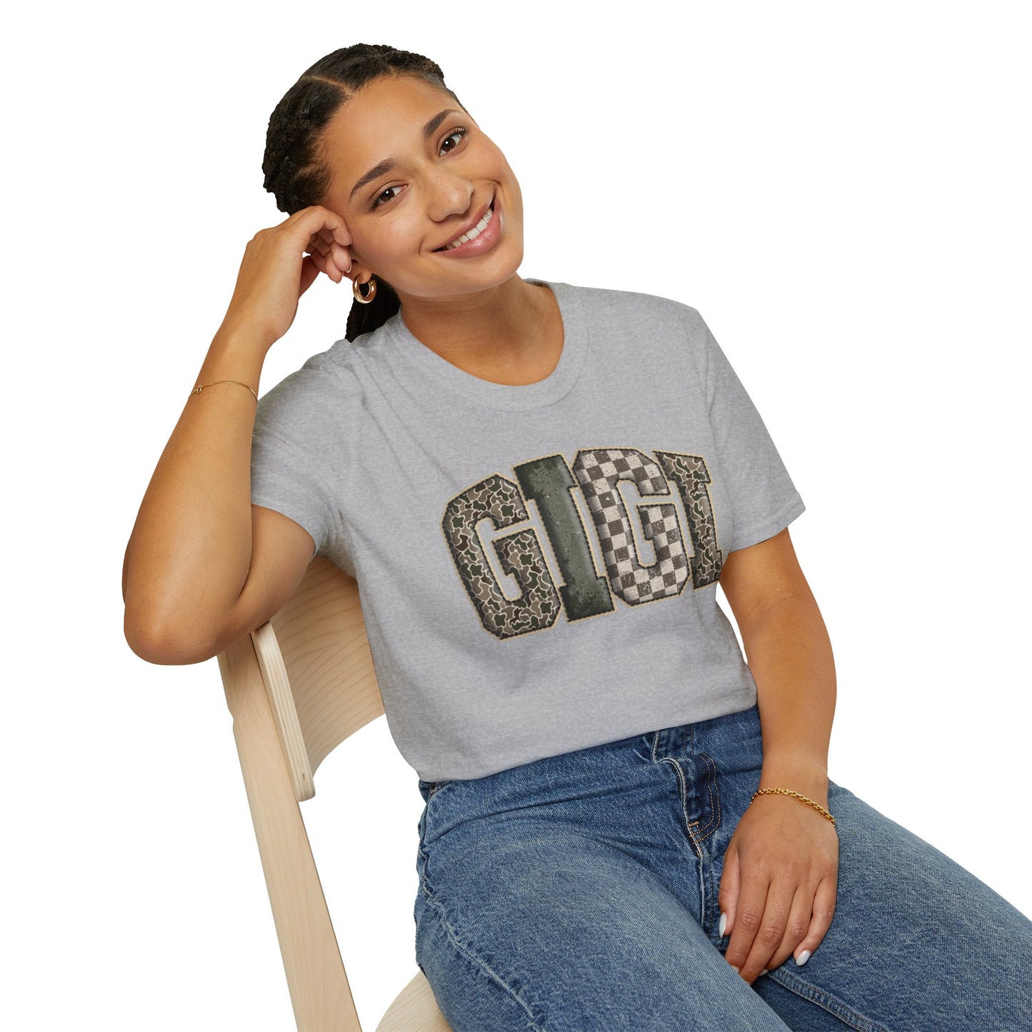 GIGI Camo Print T-Shirt