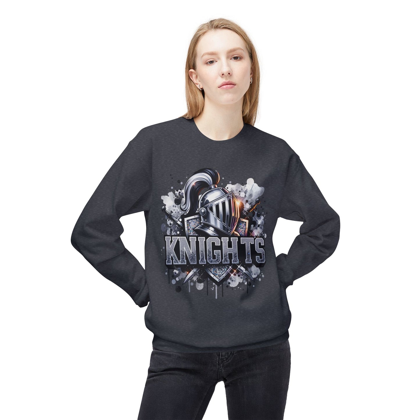 Knights Graphic Crewneck Sweatshirt - Bling