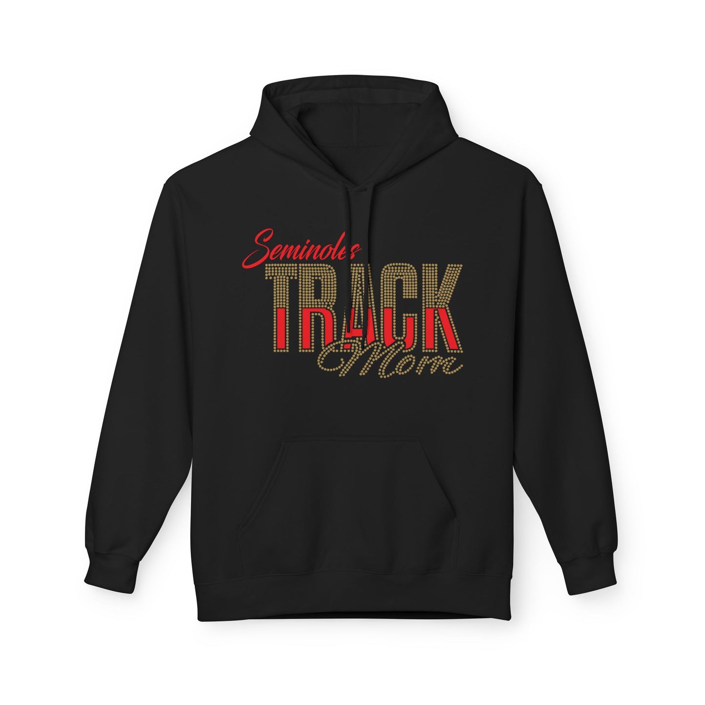 Seminole Track Mom Hoodie - Rhinestone & Glitter Vinyl