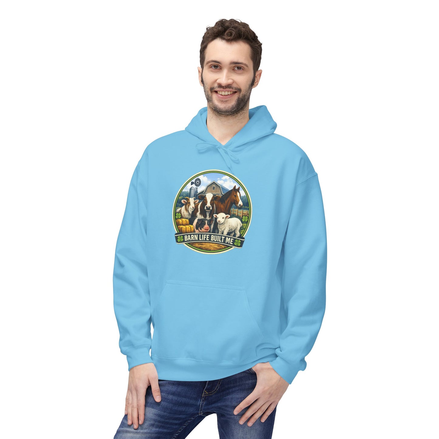 BARN LIFE BUILT ME - Large Animals - Hoodie