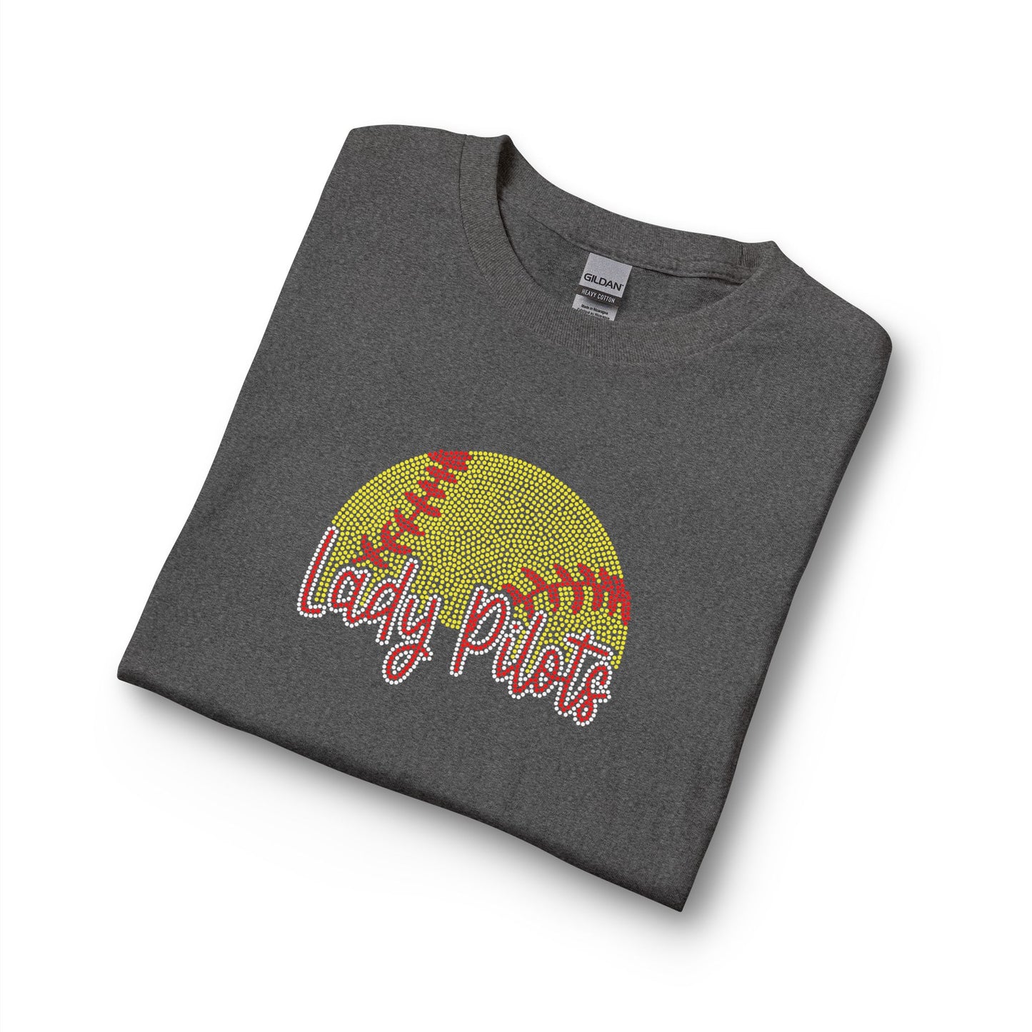 Lady Pilots Softball Long Sleeve Tee — Rhinestones