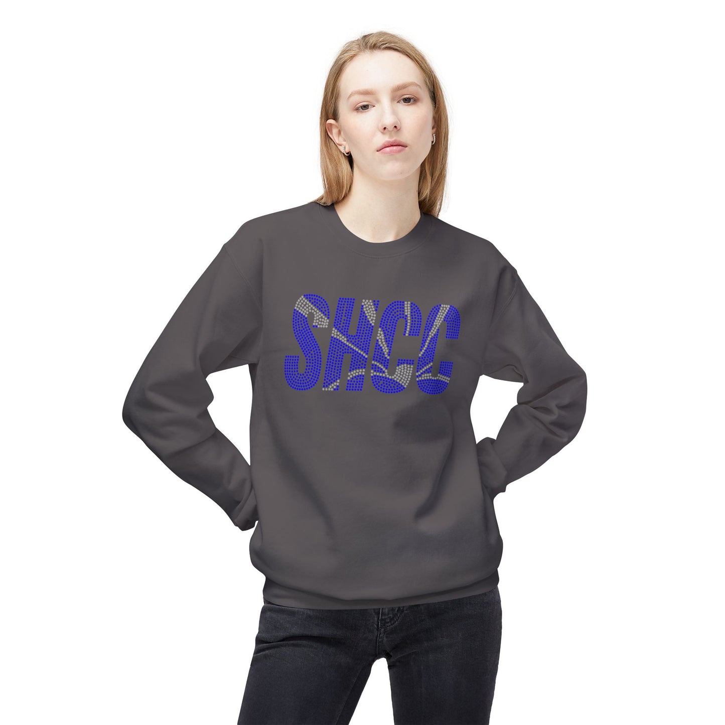 SHCC Logo - RHINESTONE - Crewneck Sweatshirt