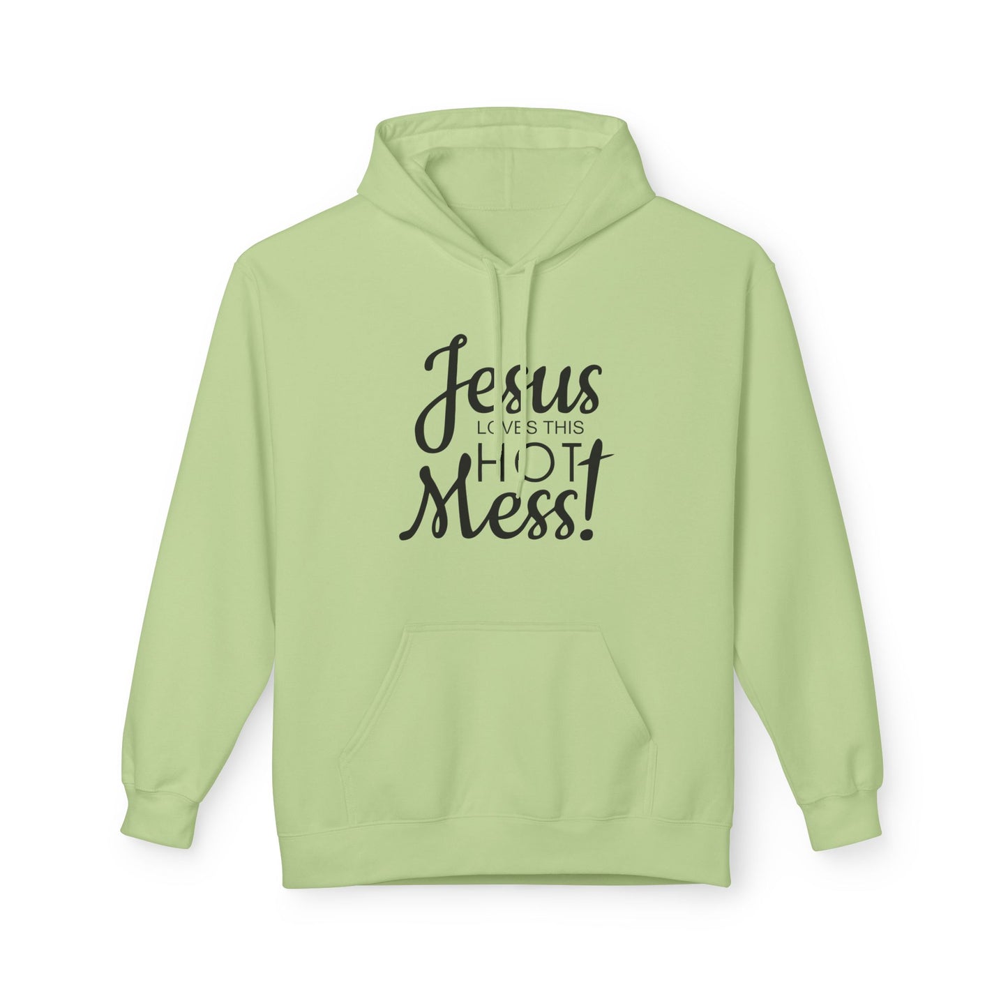 Jesus Loves This Hot Mess Hoodie (Gildan)