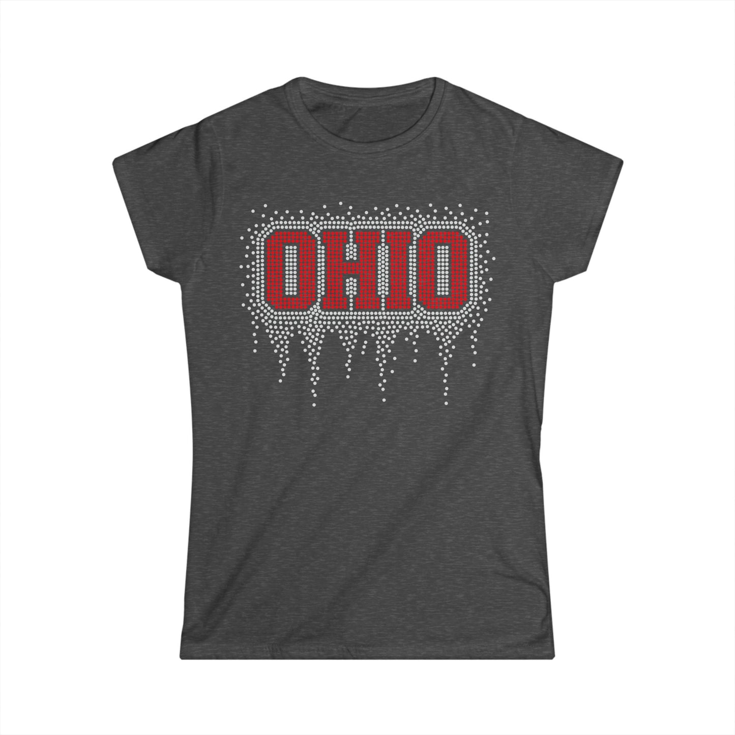 Ohio Rhinestone Block Tee