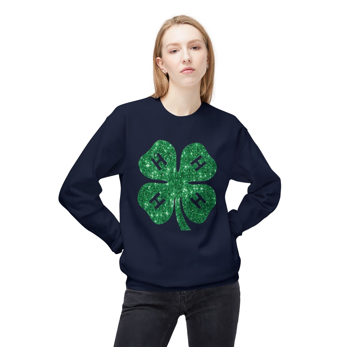 4-H GLITTER - Crewneck Sweatshirt