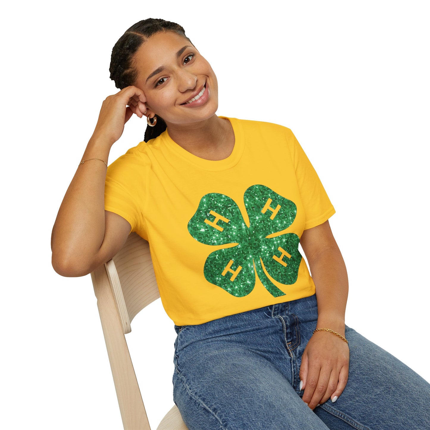 4-H GLITTER - Unisex T-Shirt