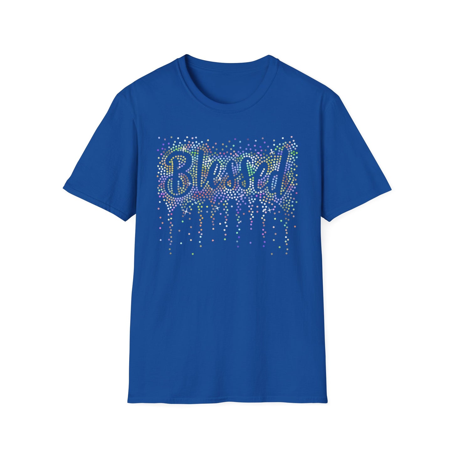 BLESSED - Holographic Rhinestones