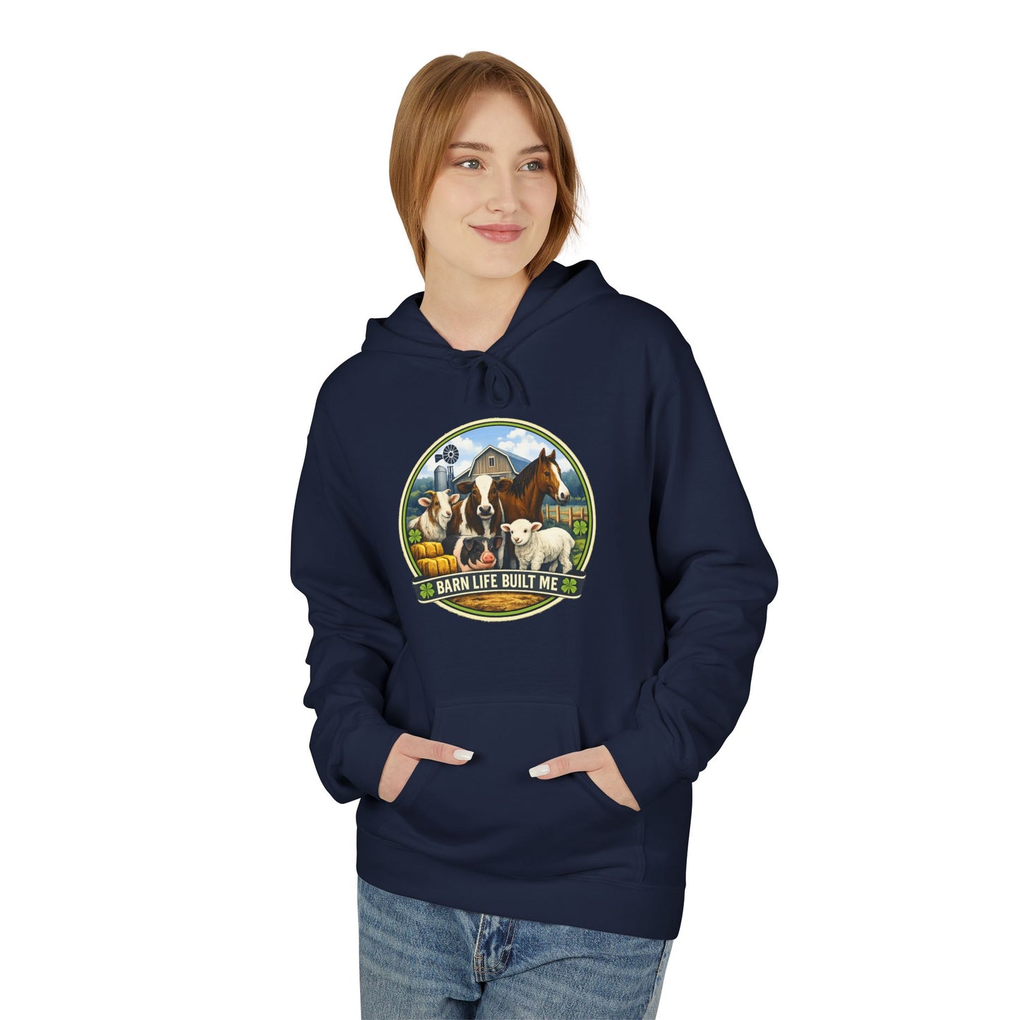 BARN LIFE BUILT ME - Large Animals - Hoodie