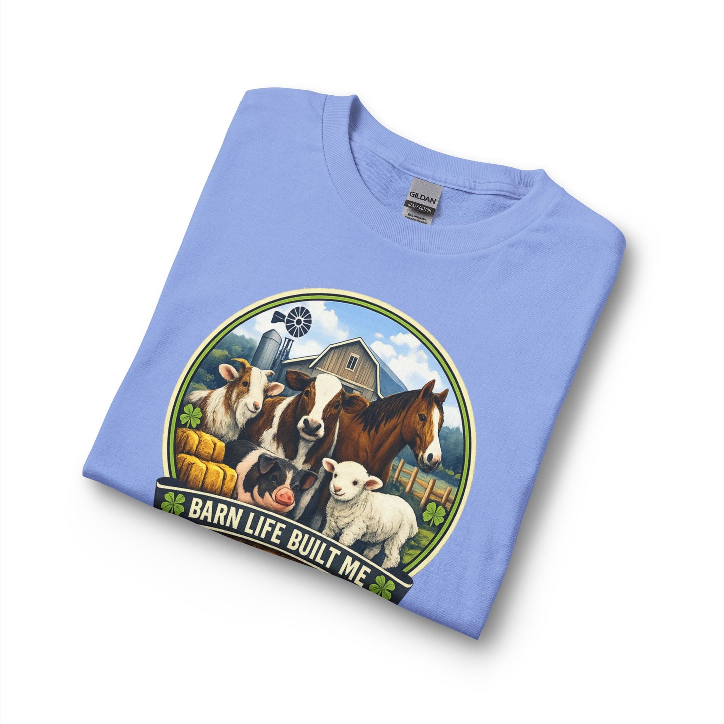 BARN LIFE BUILT ME - Large Animals - Long Sleeve T-Shirt