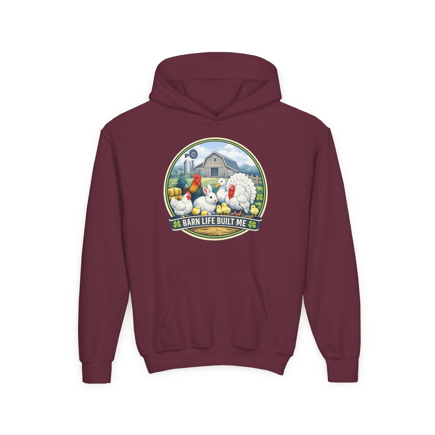 BARN LIFE BUILT ME - Small Animals - Youth Hoodie