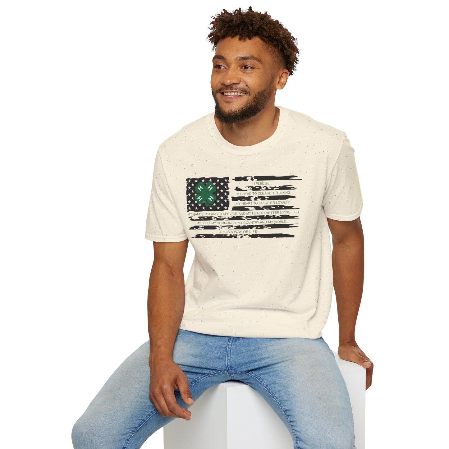 4-H PLEDGE American Flag - Unisex T-Shirt