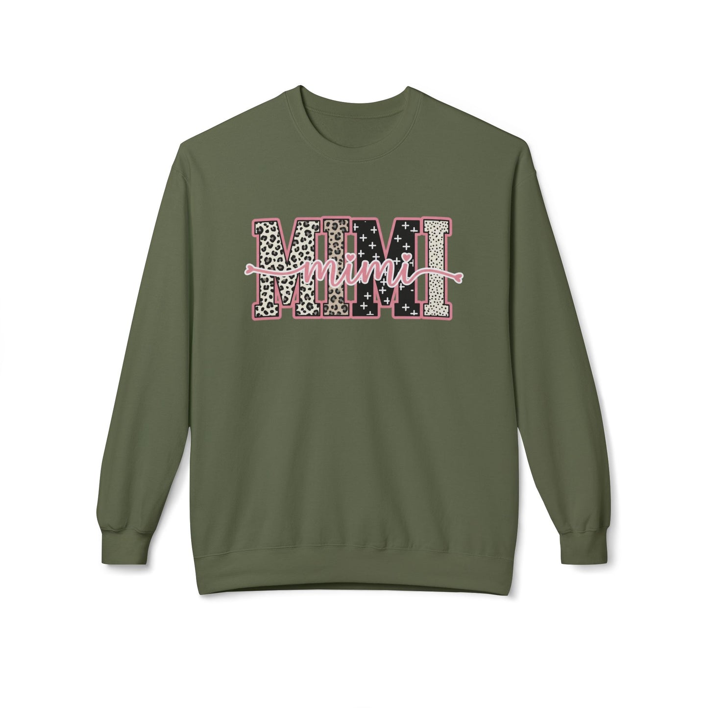 MIMI Leopard Floral Crewneck Sweatshirt