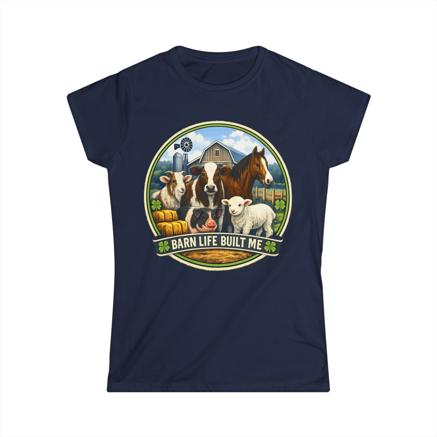 BARN LIFE BUILT ME- Large Animals - Women's T-Shirt