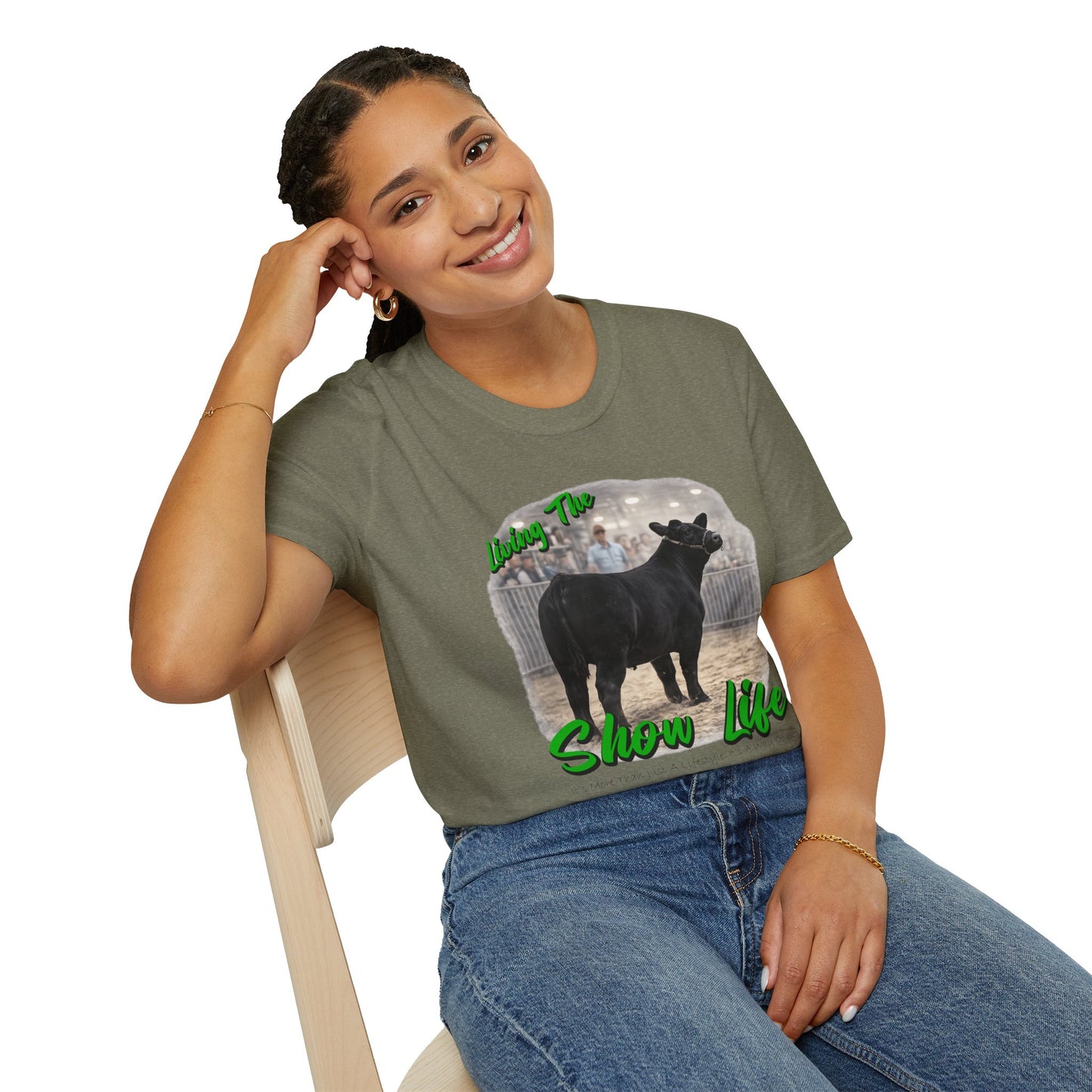 Living the Show Life - Cattle - Unisex T-Shirt