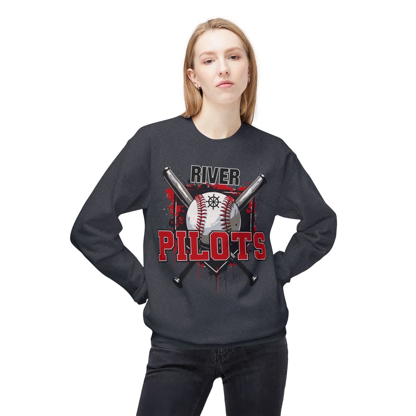 River Baseball 2 Crewneck Sweatshirt