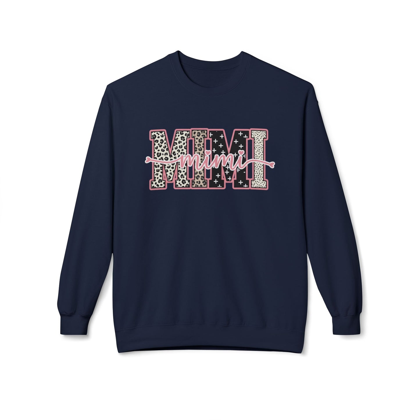 MIMI Leopard Floral Crewneck Sweatshirt