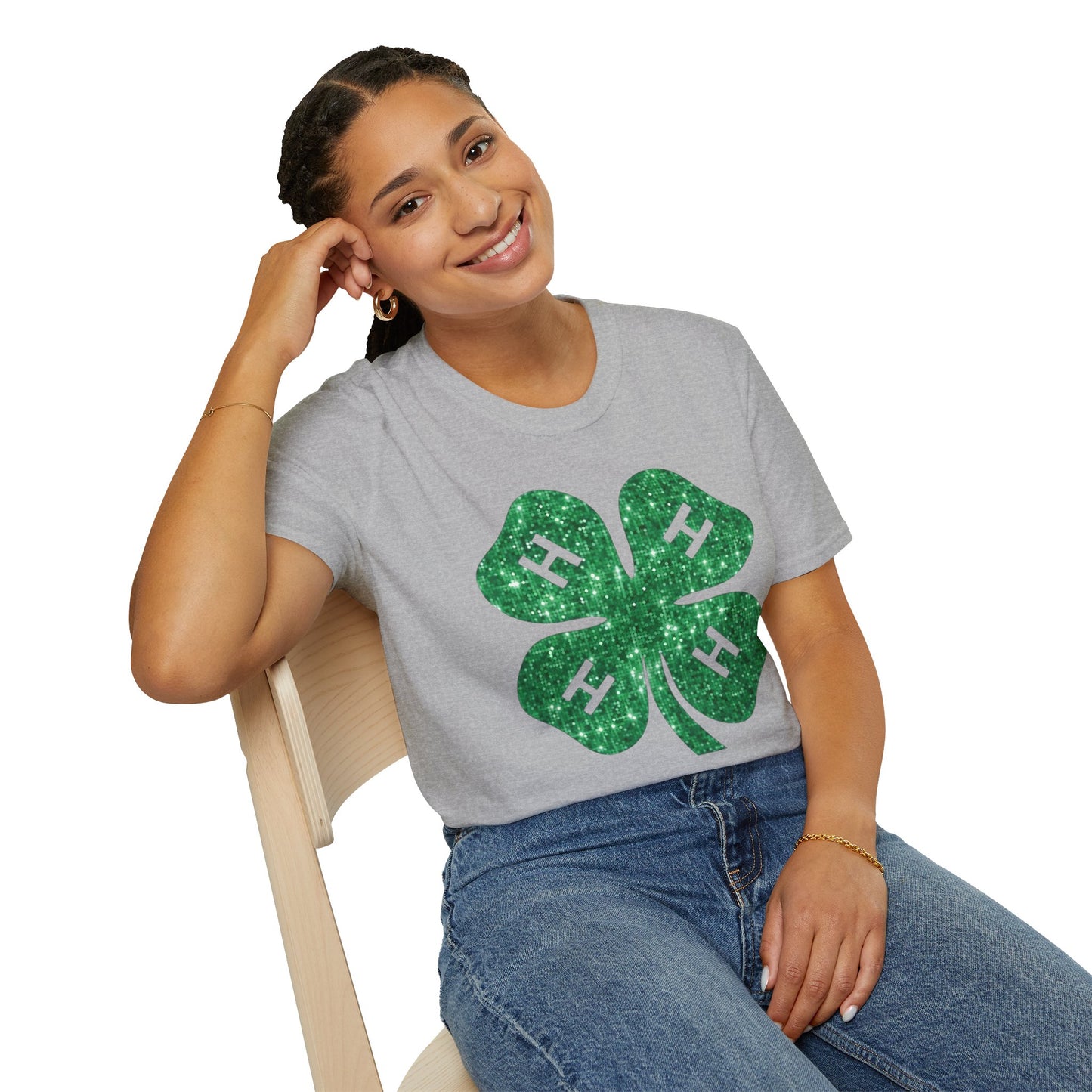 4-H GLITTER - Unisex T-Shirt