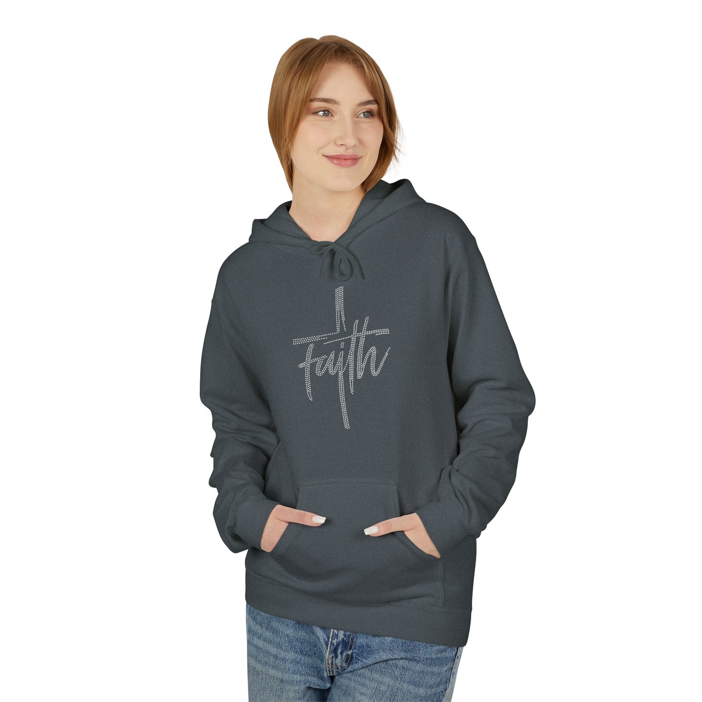 Faith Hoodie - Rhinestones