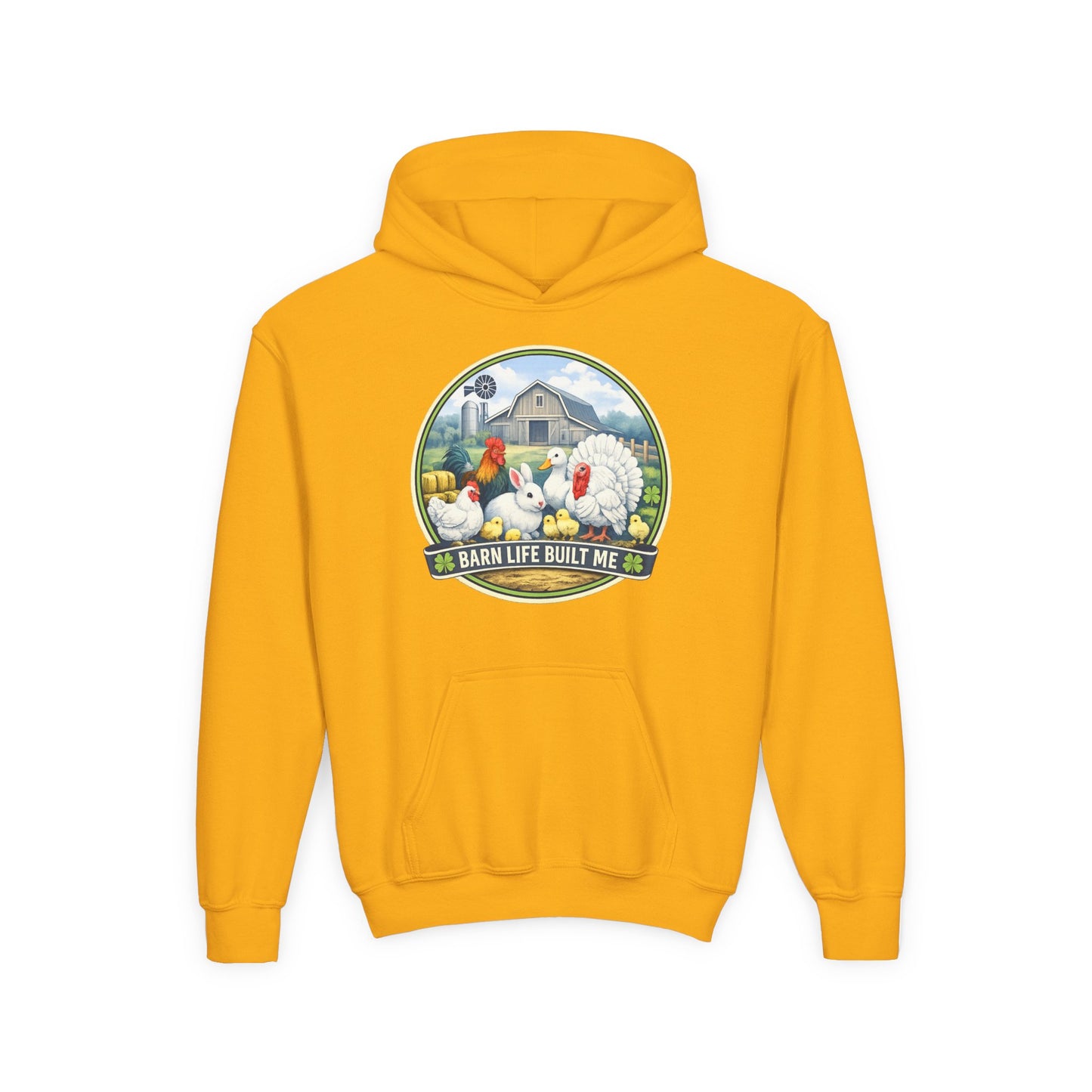 BARN LIFE BUILT ME - Small Animals - Youth Hoodie