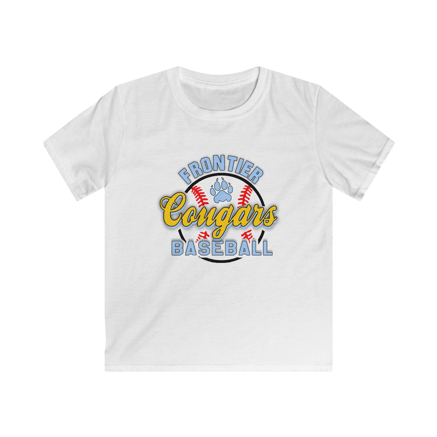 Frontier Cougars Baseball 1 Kids Tee