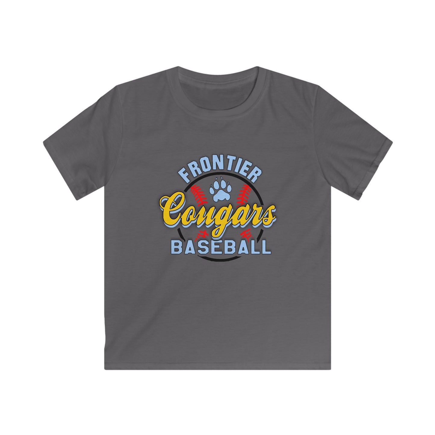Frontier Cougars Baseball 1 Kids Tee