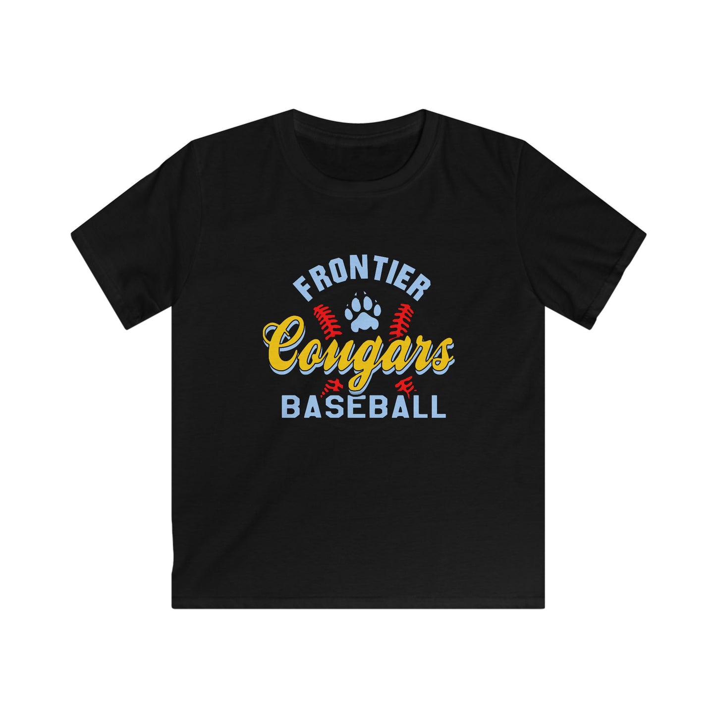 Frontier Cougars Baseball 1 Kids Tee