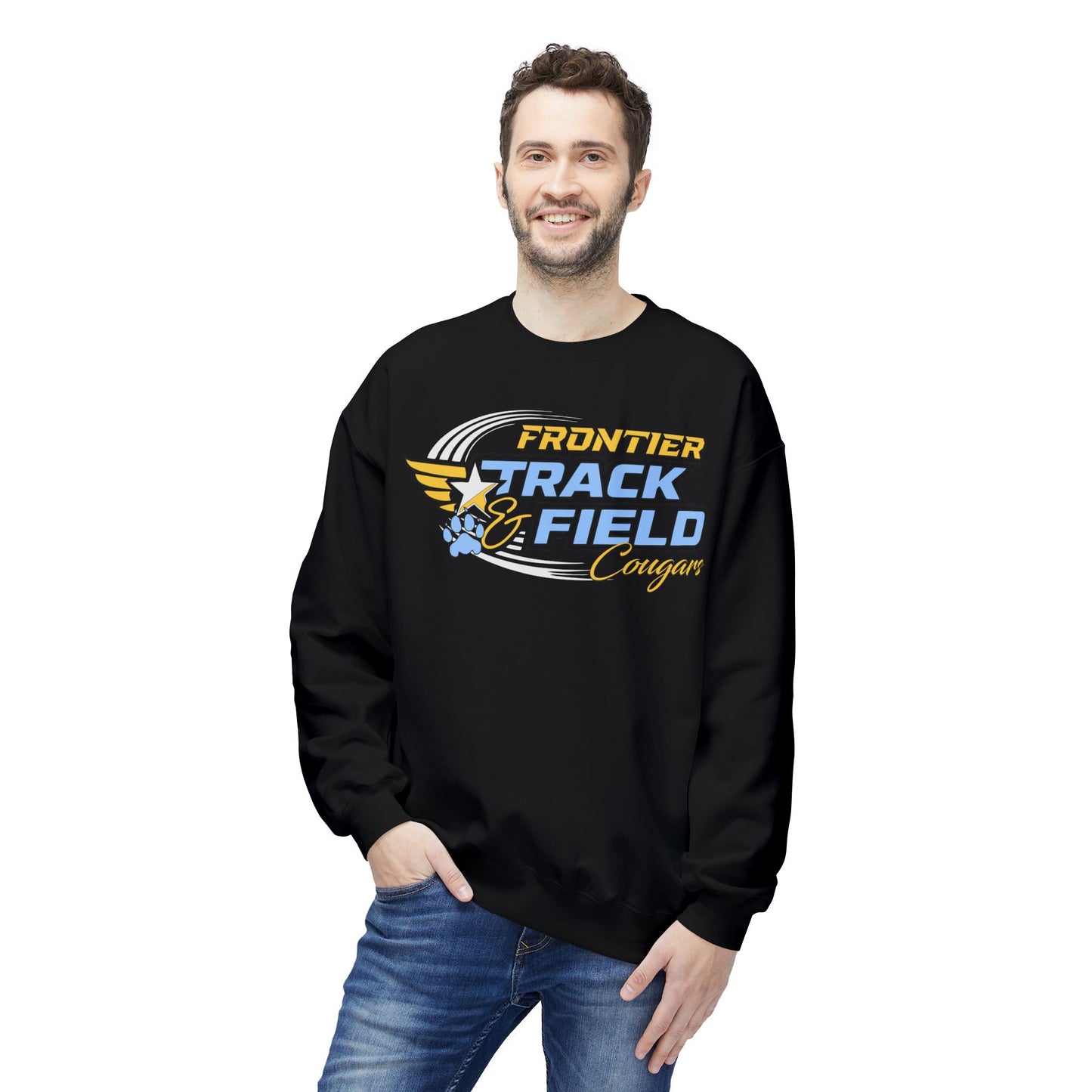 Frontier Cougars Track & Field Crewneck Sweatshirt