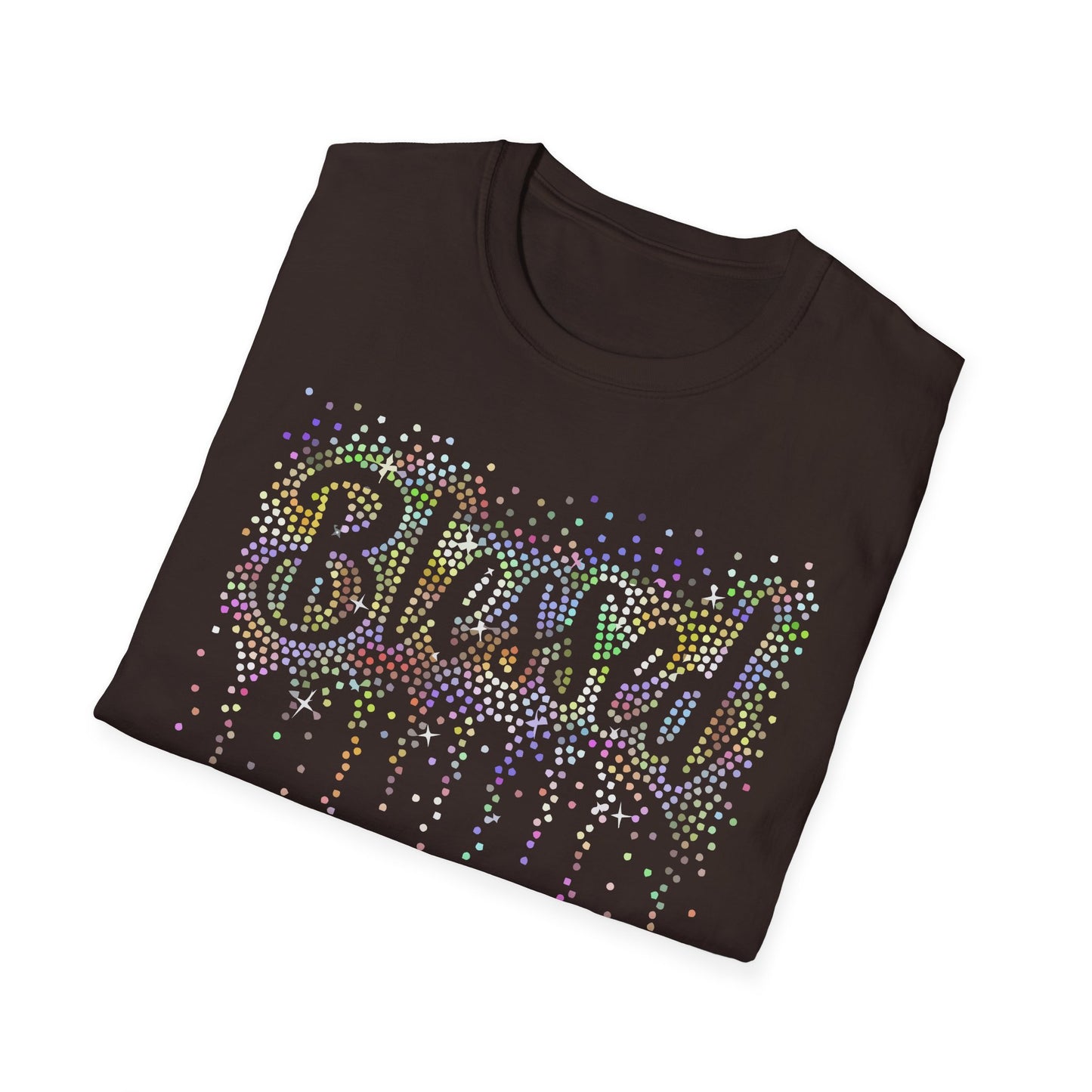BLESSED - Holographic Rhinestones
