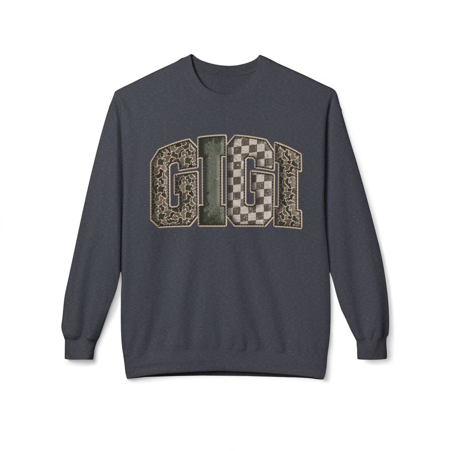 GIGI Camo Crewneck Sweatshirt