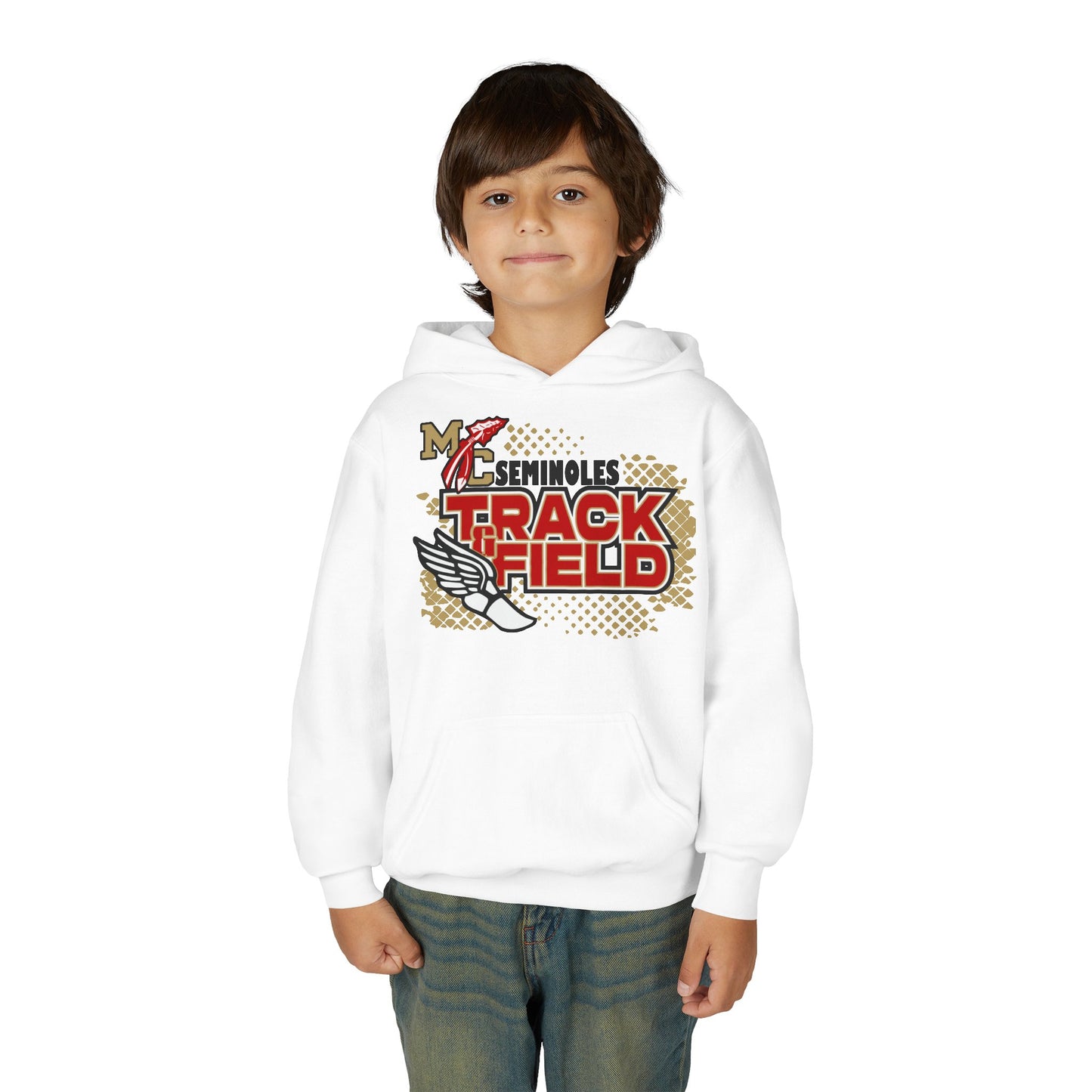 Seminoles Track & Field Youth Hoodie — White
