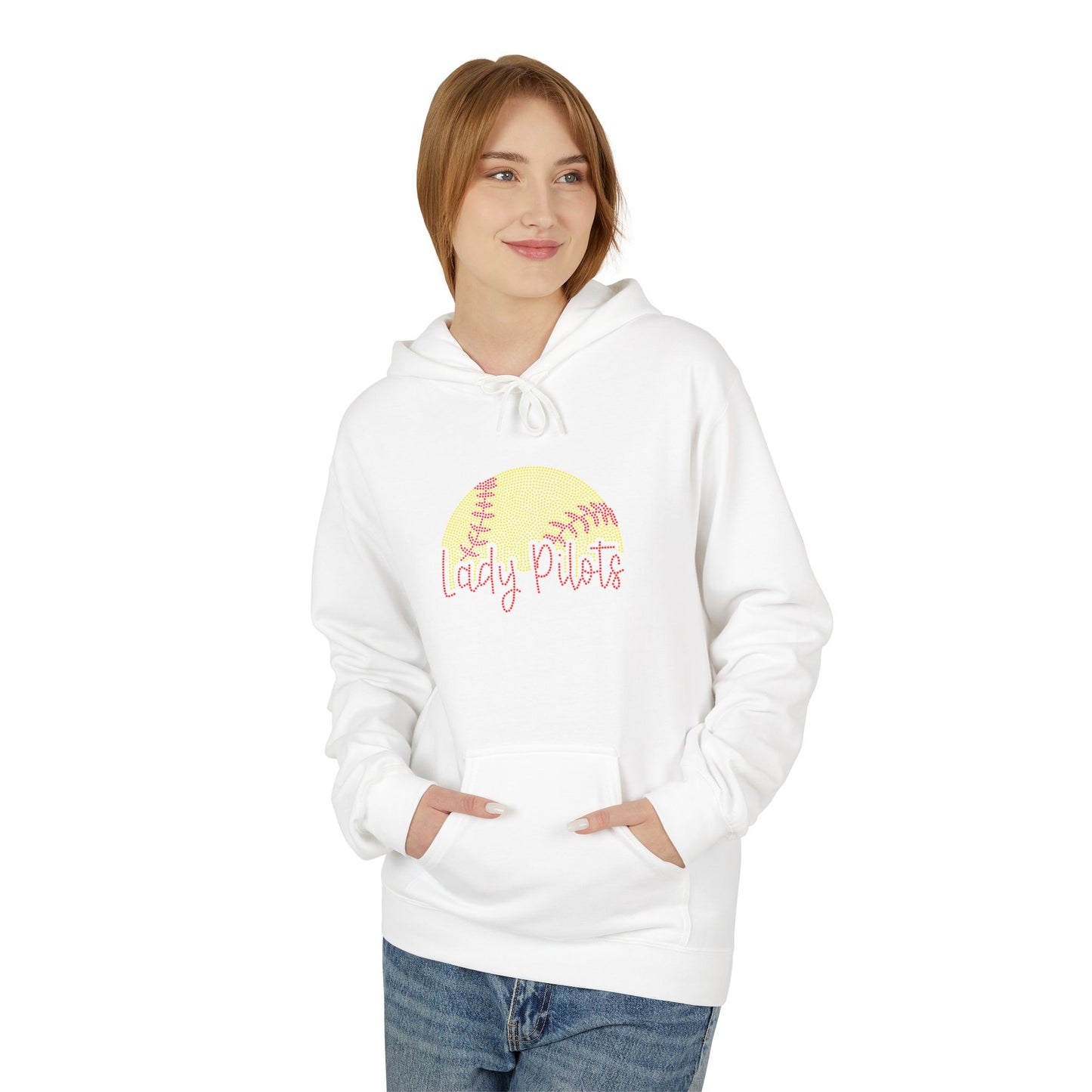 Lady Pilots Softball Hoodie - Rhinestones