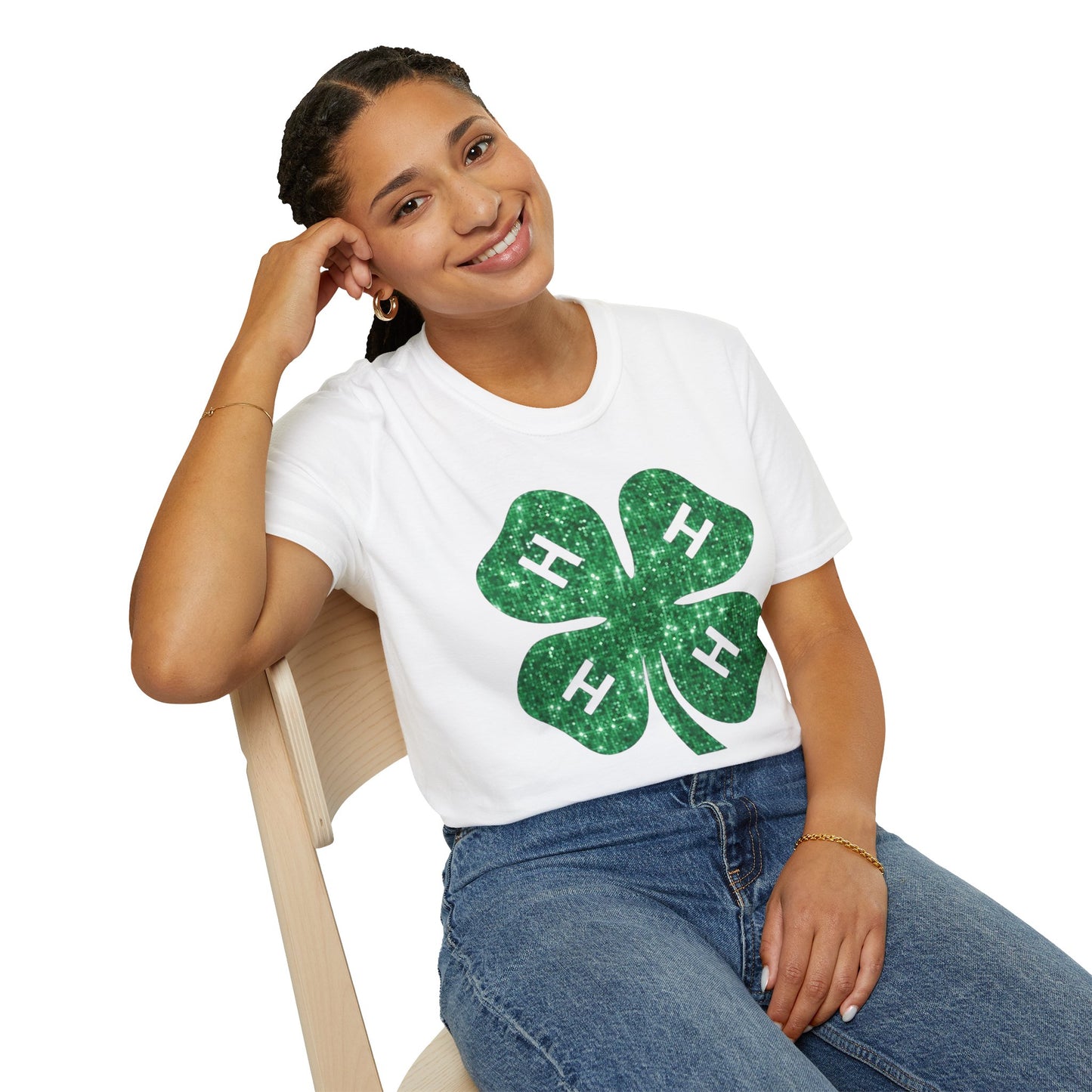 4-H GLITTER - Unisex T-Shirt