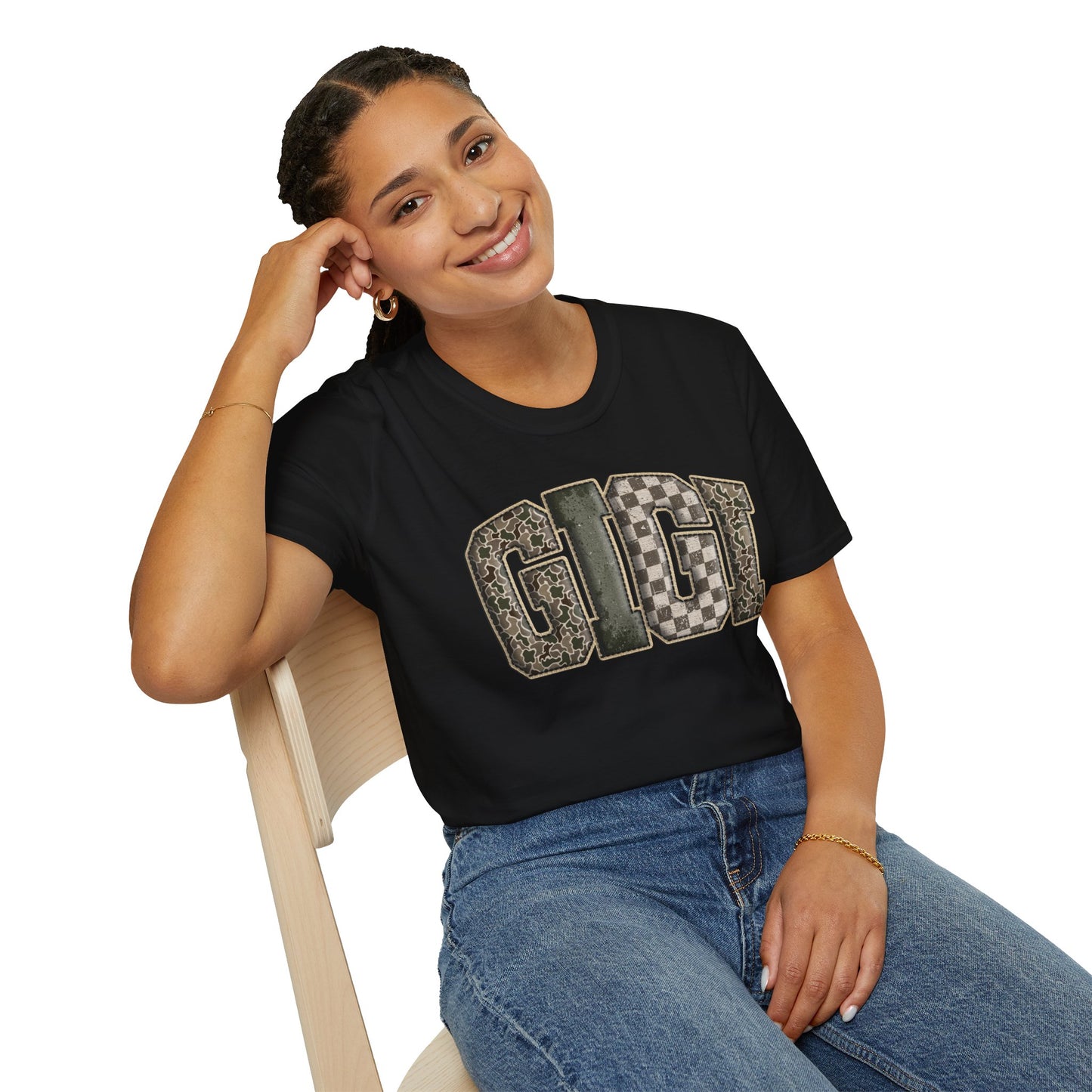 GIGI Camo Print T-Shirt
